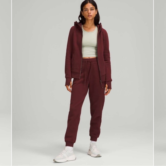 lululemon athletica scuba High Rise Track Joggers - Red Merlot ♥️ - Picture 3 of 11